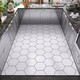Kitchen floor mat is waterproof and oil-proof, large area can be cut and scrubbed for home use. PVC non-slip full-cover balcony entrance hall 200*300 cm color hexagon