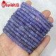 Chisha Tanzanite Bracelet Natural Plate Beads Women's Single Circle Fashion Small Fresh Simple Crystal Flat Beads Bracelet Jewelry 1#/2*4MM/Plate Beads/Single Circle