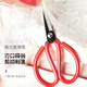 Tijeras para cuero civil Daji, tijeras para carcasas, tijeras de sastre para ropa industrial para el hogar, grandes y pequeñas, duraderas y que no muelen, tijeras para carcasas rojas No. 4 (longitud total 14,5 cm)