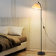 Grand View Garden (DGY) Plisebose Lampe LED Postmoderne kreative Wohnzimmerlampe warme Atmosphäre Schlafzimmer Nachtlampe Zhongshan Lampe O138 1396-Drei Farben-9w