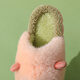 LA CHAPELLE HOMME Men and Women Baby Children's Indoor Home Warm Soft Soled Cute Plush Cotton Slippers Pink 33-34