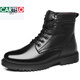 Katile Krokodil 2025 Herbst und Winter Neue Männerstiefel Taktische Kampfstiefel Winter High-Top Pure Woll Military Hook Baumwoll Lederschuhe Warmes Stiefel neues Produkt 3518-1 Schwarzes Single Schuhmodell 38