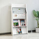 Newspaper stand Newspaper stand Store shelf Books and newspaper stand Flooring information stand Wooden newspaper stand Magazine stand Storage rack Newspaper clip 683# Maple color Height 127 Width 61