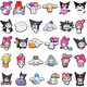 Lochschuhe Sanrio Schuhe Schnalle Cartoon PVC Weiche Kleber abnehmbarer Orament 4 Packs