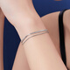Lukfook Jewelry Platinum 950 Simple Double Chain Versatile Platinum Bracelet Price Approximately 4.79 grams