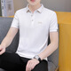 
CAIDEN KETCH men's clothing brand short-sleeved polo shirt T-shirt for men 2025 summer new business casual versatile breathable top dark blue 683 [spot speed] XL (recommended 126-140Jin [Jin equals 0.5 kg])