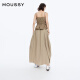 
Moussy new summer American hot girl style pleated straps for women 010HSK30-1390 150 khaki color equal size