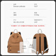 Cultiver pour toujours Maillard European et Américain Backpack Halter School Students High School Students Students Sacol Sac Sac de voyage Sac de voyage Hommes et femmes Sac d'ordinateur 9227 Caramel Couleur