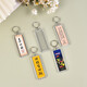 
Acrylic blank key chain photo frame pendant transparent DIY rectangular scenic spot photo gift hanging ornament k002 rectangular blank key chain 3