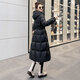 Sibaishe mid-length down jacket 2025 winter new women's hooded waist slimming thickened jacket