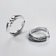 Qi Xiaomi two-piece set of rings for men, trendy Korean hip-hop men's open index finger single ring, adjustable tail ring