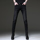 Jeep Spirit Jeep Jeep Jeep Men's Spring y Summer Nuevo American American Trendy retro ajustado ajustado Slim Slim Long Pants 1048 Negro 32 [Two Foot Five]