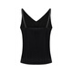 EP Yaying high-end women's clothing, mulberry silk v-neck slim knitted vest top, same style as spring mall 9901A purple M