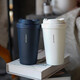 Verrouiller (verrouillage / verrouillage) Rencontrez l'isolation Yuanqi et la tasse de café froid couverture de rebond des hommes et des femmes Beauté Water Cup 400ml Black LHC3271BLK Black 400ml