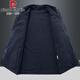 Pierre Cardin autumn and winter thickened double-sided vest for men, outdoor sports fleece vest, polar fleece vest and velvet vest jacket, royal blue 2XL (suitable for 145-160Jin Jin equals 0.5kg)