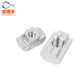Baodefeng 304 stainless steel T-type nut 20/30/40/45 European standard and national standard aluminum profile slider nut ship-shaped hammer head 304 slider European standard 20 type-M5 (5 pieces)