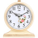 Compas wall clock classical European table clock retro living room decoration table clock creative bedroom bedside clock quartz clock 3020 digital white crack