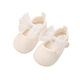 
Lamicqi Newborn rubber sole toddler shoes, four season thin pure cotton breathable baby soft sole non-slip princess shoes, baby girls shoes, lace bow, 11 cm, S size 3-6 months