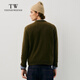 Teenie Weenie Männer tragen Männer einfache runde Nackenpullover Herbst und Winter lässig warm warm Pullover Pullover Military Green M 170