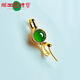 OIDSG18K gold buckle head jade top bead Guanyin Buddha pendant plated leaf jade necklace clip buckle hanging gold