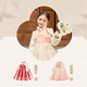 Balabala children's clothing girls Hanfu autumn and winter new Chinese New Year embroidered children's dress
