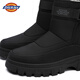 Dickies Botas de nieve Botas para hombres Winter New Men's Shoes Plus de algodón de terciopelo Botas Martin Botas de algodón engrosado de hombres Botas cálidas Black 41