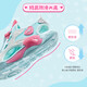 Anta Children's Sandals Girls Beach Shoes Summer Baotou Breathable and Comfortable Outdoor Frame Shoes Mint Blue/Silver-2 30 Foot Length Approximately 18.5cm
