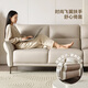 Quanyou Home Technology Fabric Sofa Living Room Small Apartment Modern Simple Inline Single-Line Sofa Household