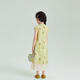 Pudding Haru Girls 'Kleid Kinderrock neuer chinesischer Stil Cheongsam Zweiteiler Sommeranzug 2025 Neuer chinesischer Stilanzug