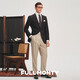 
FULL MONTY Men's formal wear grey pure wool casual blazer wedding groom suit top black 48