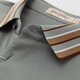 MAYLYARD/MAYA Camiseta de manga corta Lapa de la solapa Casual Summer Waffle 686 Gray S/46