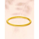 Canbei plain ring surface 18K gold ring simple gold female gold glossy solid couple ring girlfriend gift ring