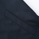 Hongdu Wolle mit Mulberry Seidenjacke Herren-Reißverschluss Stil für Arbeiten formelle Kleidung zum Treffen mit Business Jacke mittleren Alters Jacke Marine Blue 90 Wolle 10 Seiden JT6218-1 XL (180/96A)