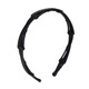 Zuoou four-leaf clover retractable hairband storage for women portable folding pearl hairpin headband for women 2025 new face wash hair bundle temperament black + elegant gray