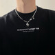 Qi Xiaomi necklace men's trendy niche high-end boys' clavicle chain hip-hop ins versatile titanium steel chain clothes pendant