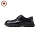 Camel leather shoes men's cowhide business casual formal comfortable derby shoes P14A005608 black 42