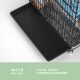 Hanhan pet folding cat cage square tube cat cage with toilet cat villa kitten adult cat cattery cat nest double-layer cat cage black 600 three-layer with side door