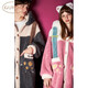 Nutshell Mary Cat Couple Pajamas Women's Autumn and Winter New Cartoon Pajamas Autumn and Winter Hooded Coral Velvet Men's Home Clothes D Rutherford Men's Pajamas XL