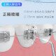 BAIR V2 Xiaobudian mini teething device Portable household electric water floss orthodontic teeth cleaning device Men's teeth washing tool Gift to girlfriend Jasper white (4 original nozzles, about 12 cm after folding)