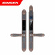 Singa Broken Bridge Aluminium Fingerabdruck Schloss Gartenportal Außenwaterdes intelligentes Schleusen Schmaler Seitentür KFC Electronic Lock Passwort Lock [C728C] Schwarz Bronze wasserdichte Antiquitäten-Doppel-Seite