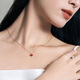 Chow Tai Fook ENZO small red heart 18K gold love carnelian diamond necklace EZV8202 birthday gift 40cm