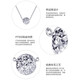 LAOLATU platinum necklace for women pt950 platinum transfer beads light luxury Chinese Valentine's Day confession birthday gift for girlfriend and wife PT950 platinum with identification certificate