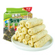Mi lao teo grano fruta sabor algas de algas marrón rollo de arroz grueso cereal sándwich barra de energía bocadillos hinchados 160 g/bolsa