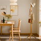 Jiayi clothes hanger floor-standing coat rack bedroom solid wood clothes hanger vertical clothes drying rack office clothes rack