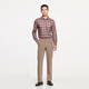 Jinba Men's Fall New Men's Men's Business à manches longues à manches longues avec laine Plaid Business Travel Shirt BCBE3527 Fern S (165) 165