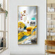 
Mohu's entrance decoration painting vertical modern simple entrance painting opposite door mural Nordic corridor entrance paintings. Home and Fugui 12243 High-transparent crystal porcelain - black frame 90*180-customized size