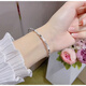Pupan Lao Phoenix 2023 new 9999 silver bracelet for women sterling silver bracelet bracelet solid solid silver bestie gift for girlfriend and lover bamboo glossy push-pull silver bracelet Lao Fengxiang same style