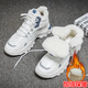 Fanshilin Schuhe Herrenschuhe 2025 Neue Frühlingssportschuhe Herren-Netz atmungsaktives lässiges Papa Schuhe Sommer Height-verstärkte weiße Schuhe Blau [Hinzufügen von Samt, um warm zu halten] High-Top/9902 39 [Standard Sportcode]