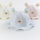 Benasci baby hat spring and summer thin baby girl fisherman hat cute super cute breathable sun protection sun protection pot hat baby PM684-blue 0-15 months (37-47CM)