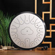 WEIKASI Ethereal Drum Adult 12-inch Steel Tongue Drum Forget-Word Drum Fanyin Drum Drummer Drum Children's Percussion Instrument Upgraded Carbon Steel-12-inch 11-tone Cinnabar Red